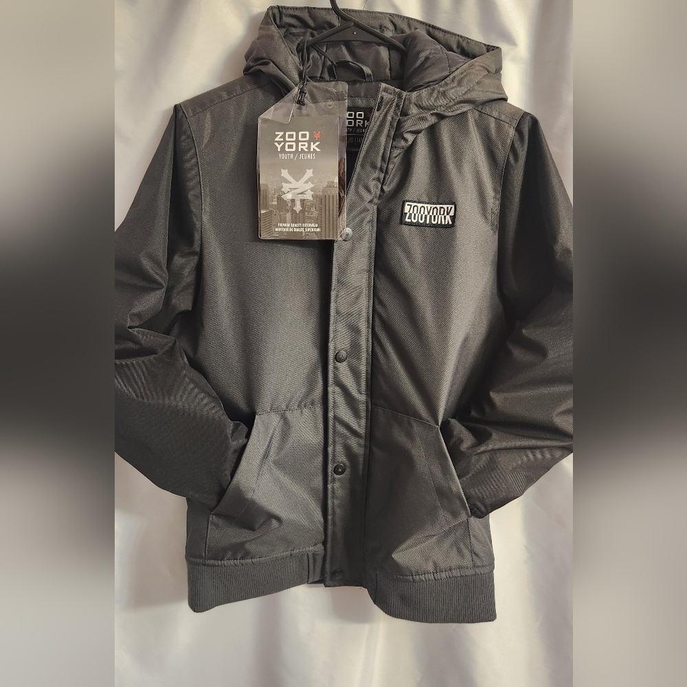 NEW TAGS ON Zoo York Kids Black And Grey Winter Coat